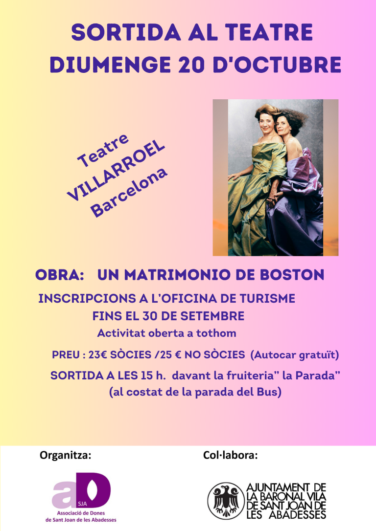 2024.10.20 Sortida a
 l teatre Medium